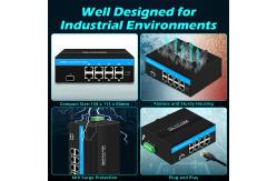 China 8 Port Gigabit Switch Industrial Ethernet Switch IP40 OEM Factory supplier
