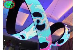 China Smart P3.91 Curved Video Wall Displays Soft Modules For Indoors supplier