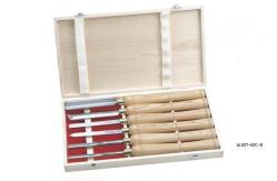 China Flat Punch Wood Lathe Tool Sets Butt Chisel Wood Turning Lathe Machine supplier