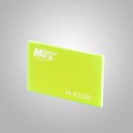 Tansparent Fluorescent Green Thin Flexible Plastic Glass Sheet Custom Cut Plexiglass for sale