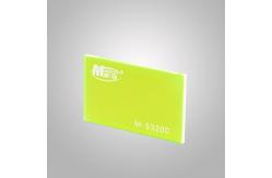 China Tansparent Fluorescent Green Thin Flexible Plastic Glass Sheet Custom Cut Plexiglass supplier