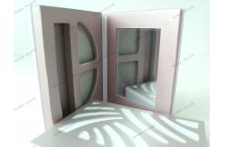 China Triangle Empty Eyeshadow Palette 3 Pans CMYK Printing With Mirror supplier
