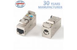 China CAT6A Shielded Toolless 8P8C FTP RJ45 Keystone Jack supplier