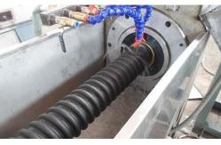 China Spiral Duct Plastic Production Line / PE Spiral Reinforced Making Machine supplier