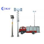 Aluminum Alloy Vehicle Mounted Mast Mobile Pneumatic Light Tower For Fire Truck for sale