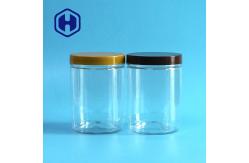 China Transparent 500ml Plastic Packaging Jar Screw Lid Custom Logo supplier