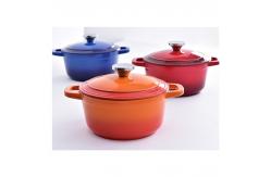 China Enamel cast iron stock pot supplier