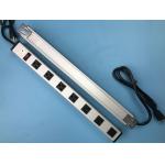 UL Certificated 7 US Outlet Power Bar With Switch Aluminium Alloy Shell