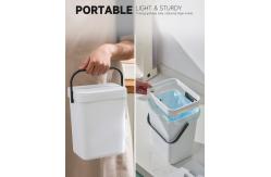 China Large Household Perforation-free Wall Hanging Bathroom Trash Can with Cover supplier