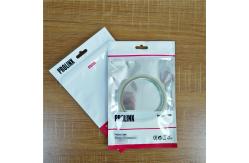 China k USB Cable Plastic Pouches Packaging Resealable Mobile Phone Case Bags With Handle supplier