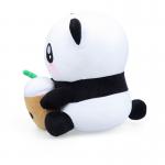 PP Cotton Stuffed Milk Tea Cup Panda Plush Toy