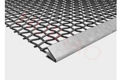 China High Manganese Steel Wire Woven Mesh Screen Square Media For Separating Stones supplier