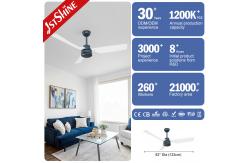China ODM 220 - 240V Remote Control ABS Ceiling Fan For Living Room supplier