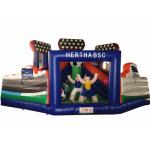 Inflatable Fun City Football Games Theme For Amusement Park  / Big Party Inflatable Fun Factory for sale