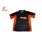 Promotional Custom Printed Polo Shirts Short Sleeve With Mesh Polyester Material for sale