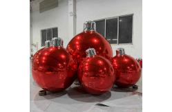 China Double Layer PVC Giant Inflatable Christmas Ormanets with Mirror Effect supplier