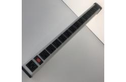 China 5 To 14 12 Outlets Hardwired Power Strip With IEC C14 Input supplier