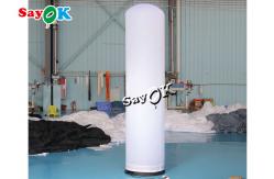 China Custom White Inflatable LED Pillar Column For Advertising supplier