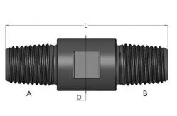 China High Fatigue Strength DTH Drilling Tools DTH Sub Male-Male , Downhole Drilling Tools supplier