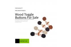 China Dual Hole 14L Wooden Toggle Buttons For Overcoat supplier