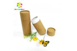China Brown Composite Push Up Paper Tube Packaging Offset Printing For Garden Tools supplier