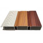 Wooden Grain Transfer 6063 Aluminium Window Extrusion Profile for sale