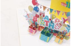China 3D Greeting Card with Blank Message Space Unique Design for Birthday supplier