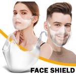 TUV  15CM Anti Fog PC Plastic Protective Transparent Face Shield for sale