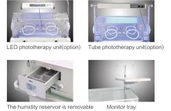 China Double Door Incubator For Human Babies With Guardrail supplier
