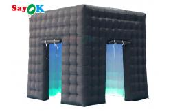 China Oxford Cloth LED Inflatable Photo Booth Double Middle Door Camera Booths supplier