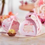 Bright Color Bloom Printed Customized Gift Box Packaging Paper Candy Gift Box for sale