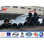 Custom Electric Steel Unitity Pole , Galvanised Power Pole Q345 Q235 GR65 for sale