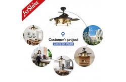 China 42 inches Invisible Blade Ceiling Fan  Farmhouse Style With Light supplier