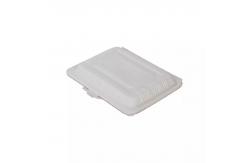 China 195mm Disposable Biodegradable Corn Starch Tableware Food Packaging Clamshell supplier