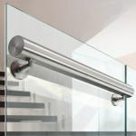 Heavy-Duty Stainless Steel Handrails with Flat Saddle Design for Glass Fencing