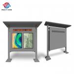 Touch Screen Interactive Outdoor Display Free Standing LCD Monitor 2000 Nits