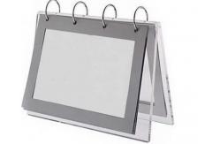 China Custom Clear Acrylic Calendar Display Stand Double Sided Picture Frame supplier