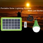 5V 5200mah 300lm LED Solar Home Lighting System Can Charge Mobile Phones