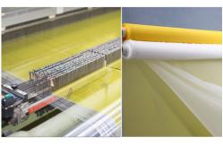 China 100T-40 Screen Printing Polyester Wire Mesh Superior Stencil Adhesion supplier