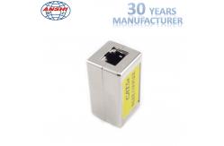 China Shielded Rj45 Keystone Jack Cat5e Metal Straight Through Inline Coupler supplier