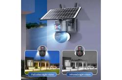 China IP66 12X Zoom Solar Battery Powered Floodlight PTZ Camera Bullet Security Wifi Camera supplier