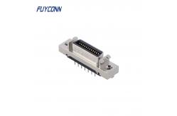 China SCSI 26pin Connector , Female MDR Servo Connector W/ Zinc Alloy Shell supplier
