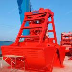 Clamshell Wireless Remote Control Grabber 12 Cubic For Unloading Bulk Cargo