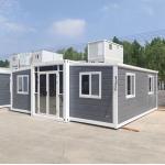 China Factory Luxury Villa Prefabricated Modern Extendable Container House Prefab Expandable Home 3 in 1 for sale