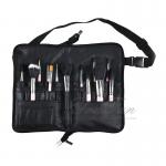 Professional Cosmetic Brush Holder , PU Leather Makeup Brush Bag for sale