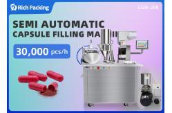 China Semi Automatic Powder Filling Machine For Capsule Size 000-5 supplier