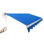 Heavy-duty outdoor retractable awning manual or motorized strong awning for sale