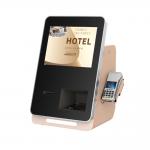 Tabletop Check In Kiosk With Passport Scanner Key Card Dispenser And Payment Terminal For Hotel Airport Hospital for sale