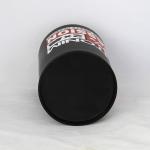 Fashional Black Cylindrical Paper Can Packaging for Underwear and T-shirt