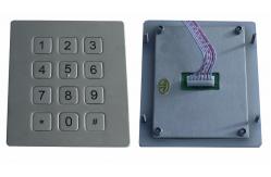 China Dot matrix flexible programmble durable Metal Keypad , usb numeric keypads supplier